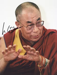 Dalai Lama autograph