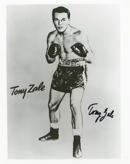 Tony Zale autograph