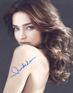 Miranda Kerr autograph