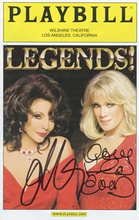 Joan Collins & Linda Evans autograph