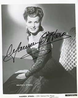 Maureen O'Hara autograph