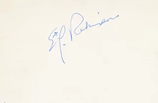 Edward G. Robinson autograph