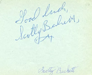 Scotty Beckett autograph
