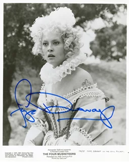 Faye Dunaway autograph