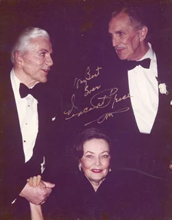 Vincent Price autograph