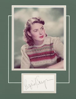 Ingrid Bergman autograph