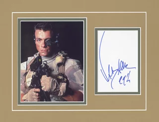 Jean-Claude Van Damme autograph