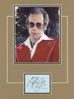 Elton John autograph
