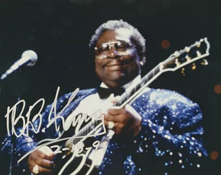 B.B. King autograph