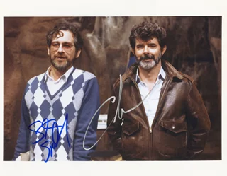 Steven Spielberg and George Lucas autograph