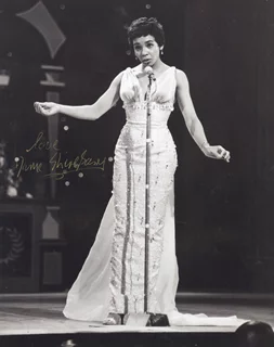 Shirley Bassey autograph