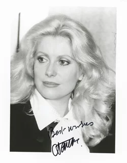 Catherine Deneuve autograph