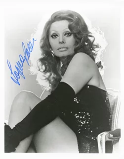 Sophia Loren autograph