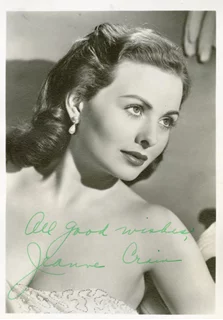 Jeanne Crain autograph
