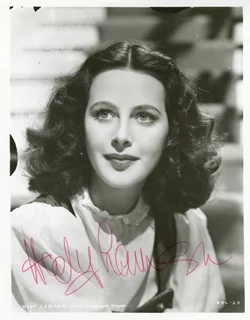 Hedy LaMarr autograph