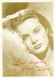 Jean Peters autograph