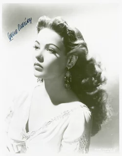 Gene Tierney autograph