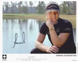Annika Sorenstam autograph