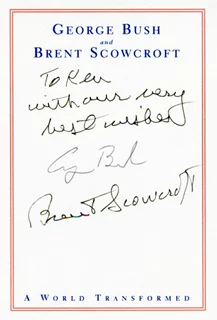 Bush and Scowcroft autograph