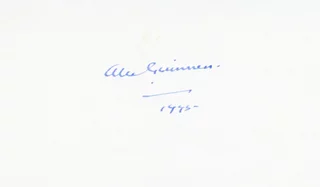 Alec Guinness autograph
