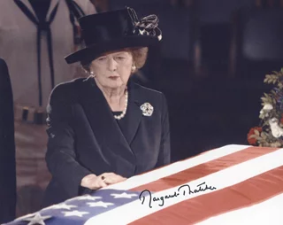 Margaret Thatcher autograph