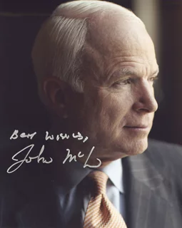 John McCain autograph