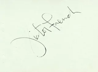 Victor French autograph