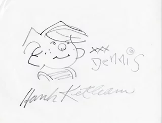 Hank Ketcham autograph