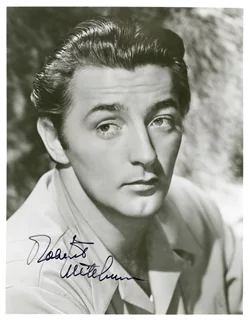 Robert Mitchum autograph