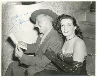 Jimmy Durante autograph