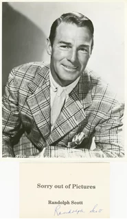 Randolph Scott autograph