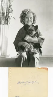 Shirley Temple autograph