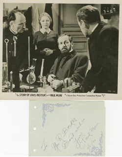 Paul Muni autograph