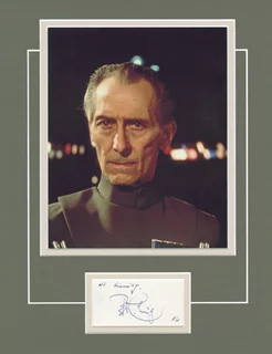 Peter Cushing autograph