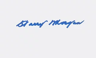 Harry Morgan autograph