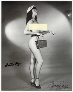 Bettie Page autograph