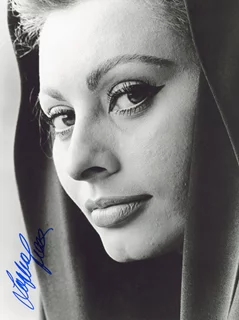 Sophia Loren autograph