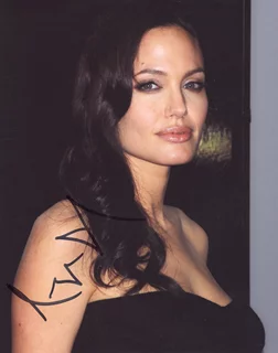 Angelina Jolie autograph