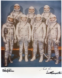 Mercury Astronauts autograph