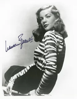 Lauren Bacall autograph