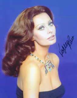 Sophia Loren autograph