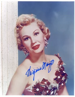 Virginia Mayo autograph