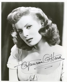 Maureen O'Hara autograph