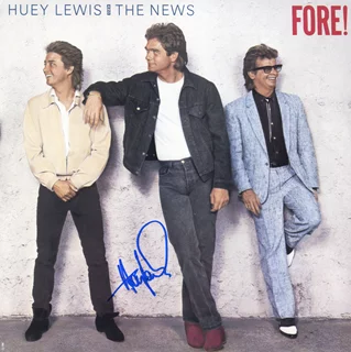 Huey Lewis autograph
