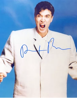 David Byrne autograph