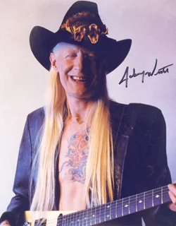 Johnny Winter autograph