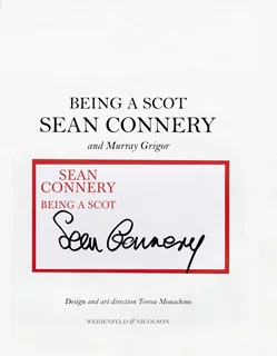 Sean Connery autograph