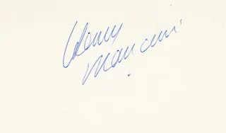 Henry Mancini autograph