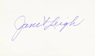 Janet Leigh autograph