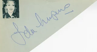 Ida Lupino autograph